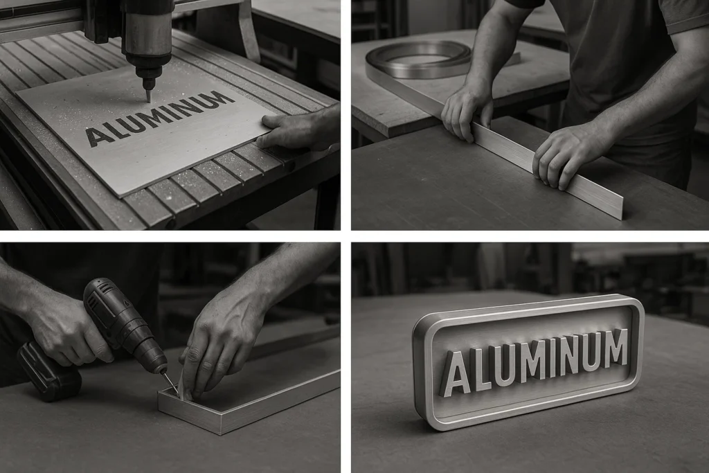 فرآیند ساخت تابلو آلومینیوم