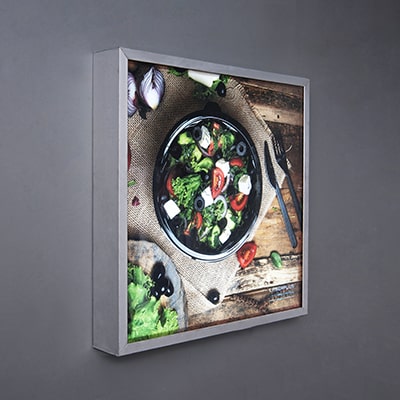 طراحی تابلو بک لايت با فريم آلومينيومی