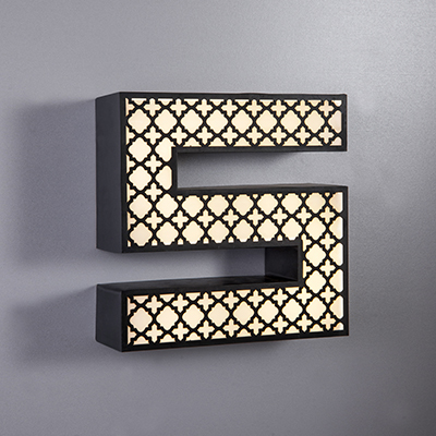 تابلو فلز | قیمت تابلو فلزی | طراحی تابلو حروف فلزی طرح دار