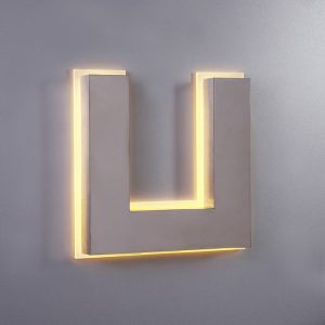 حروف استيل نقره ای براق