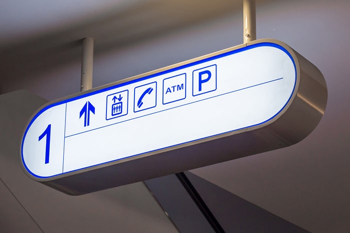 تابلو راهنمای طبقات مترو