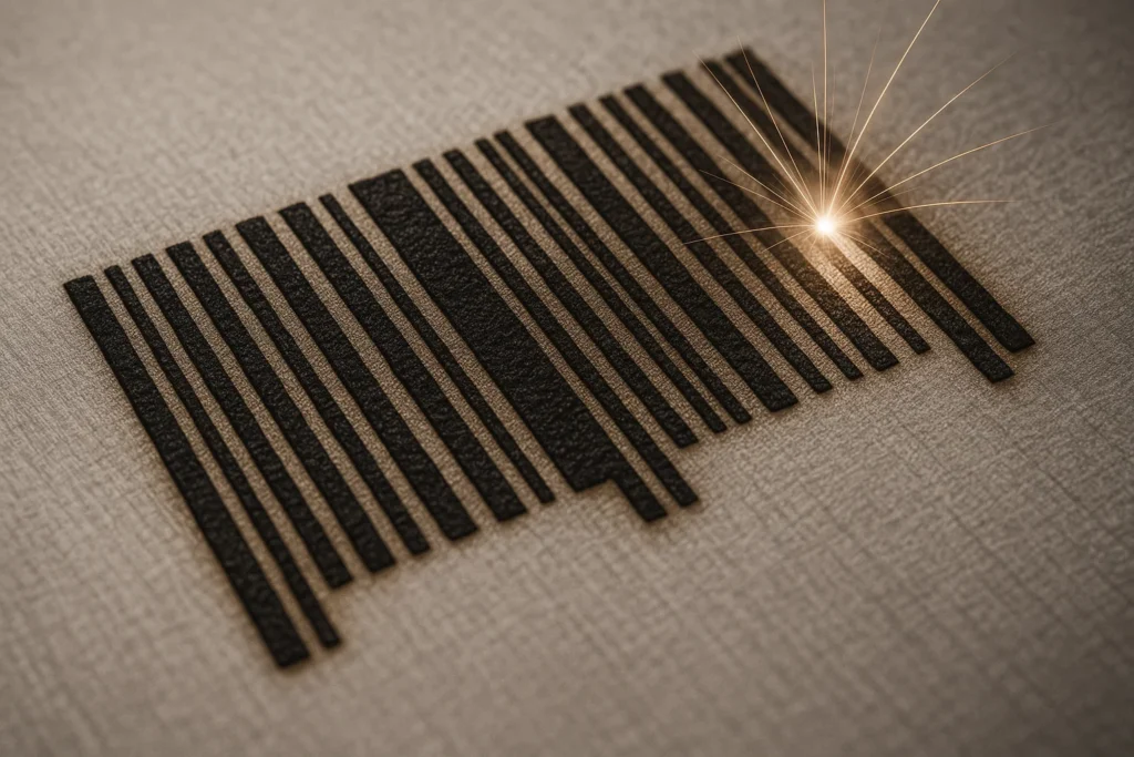 حکاکی و چاپ بارکد با لیزر