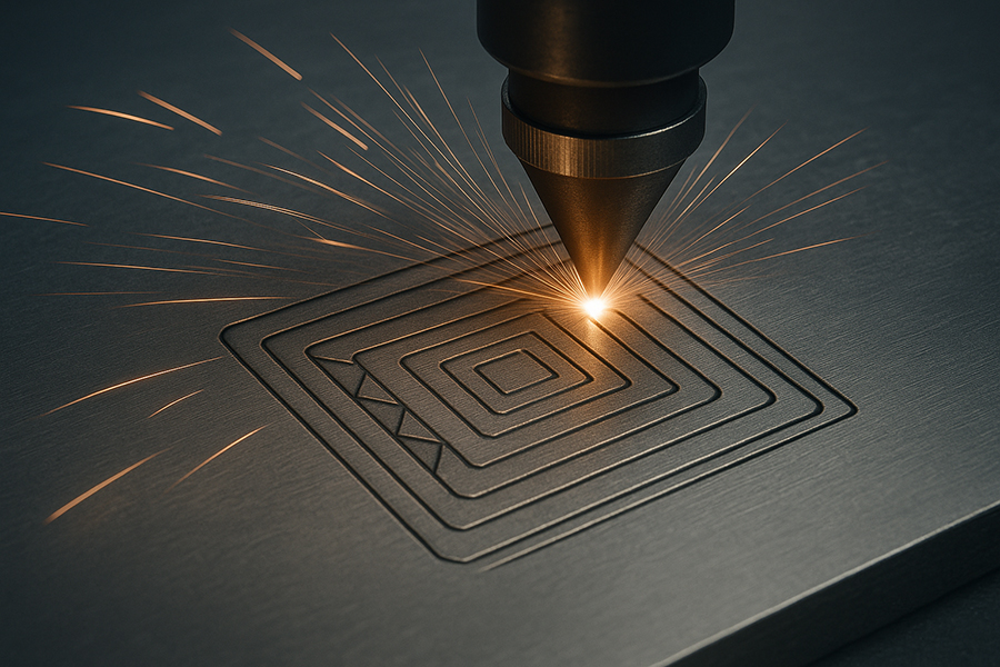 حکاکی لیزر روی فلز